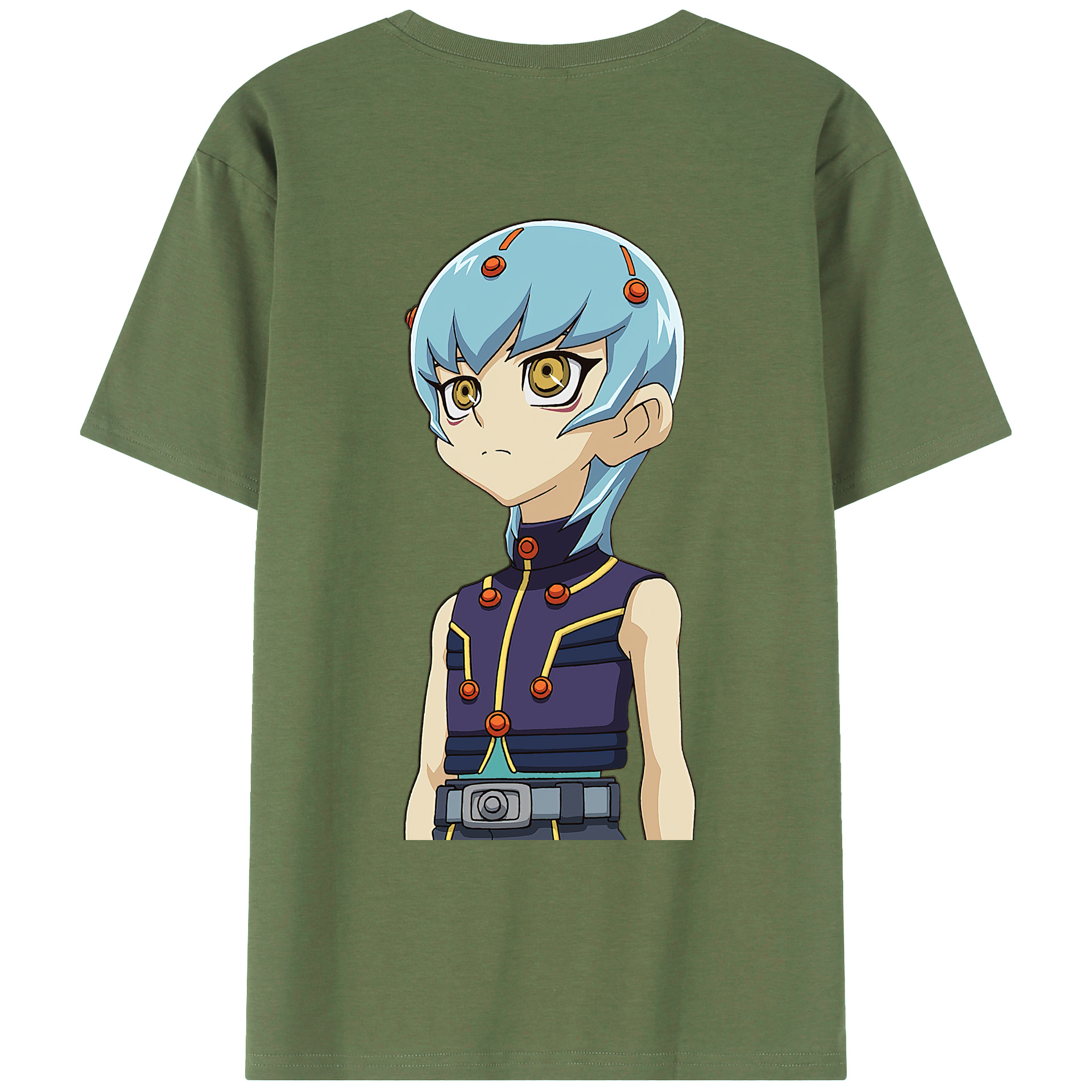 （画像用） 遊☆戯☆王 Yu-Gi-Oh! 綿100％ メンズ半袖Tシャツ（バックプリント） 通気性